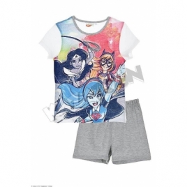 Pyjama Coton Fille DC Superhero Girls