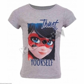 Tee Shirt Fille Ladybug Manches Courtes