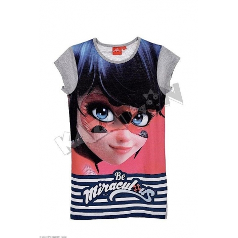 Tee Shirt Fille Ladybug Manches Courtes Big