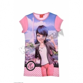 Tee Shirt Fille Ladybug Manches Courtes Big