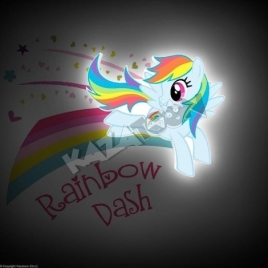 Luminaire 3D Little Pony Mini Rainbow Dash