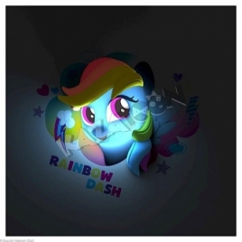 Luminaire 3D Little Pony Rainbow Dash