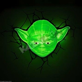 Luminaire 3D Yoda Face