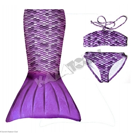 Maillot Queue de Sirène 3 Pièces Lilac (Petit)