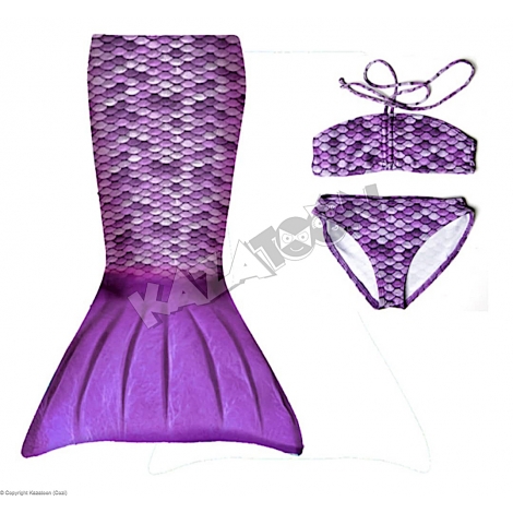 Maillot Queue de Sirène 3 Pièces Lilac (Petit)