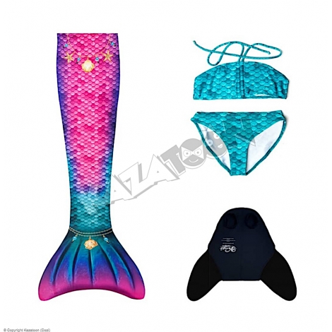 Maillot Queue de Sirène Maroc 4 Pièces Star (Teen)