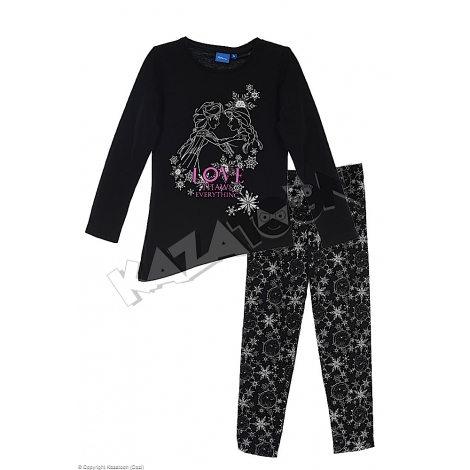 Ensemble Fille La Reine des Neiges TS ML & LEGGING