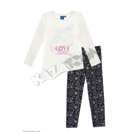 Ensemble Fille La Reine des Neiges TS ML & LEGGING