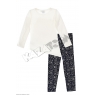 Ensemble Fille La Reine des Neiges TS ML & LEGGING