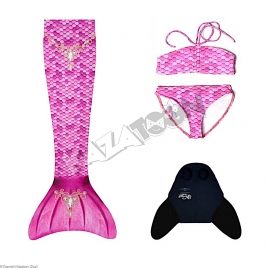 Maillot Queue de Sirène 4 Pièces Rose (Teen)