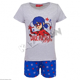 Pyjama Coton Fille ladybug TS MC & SH - Zagtoon