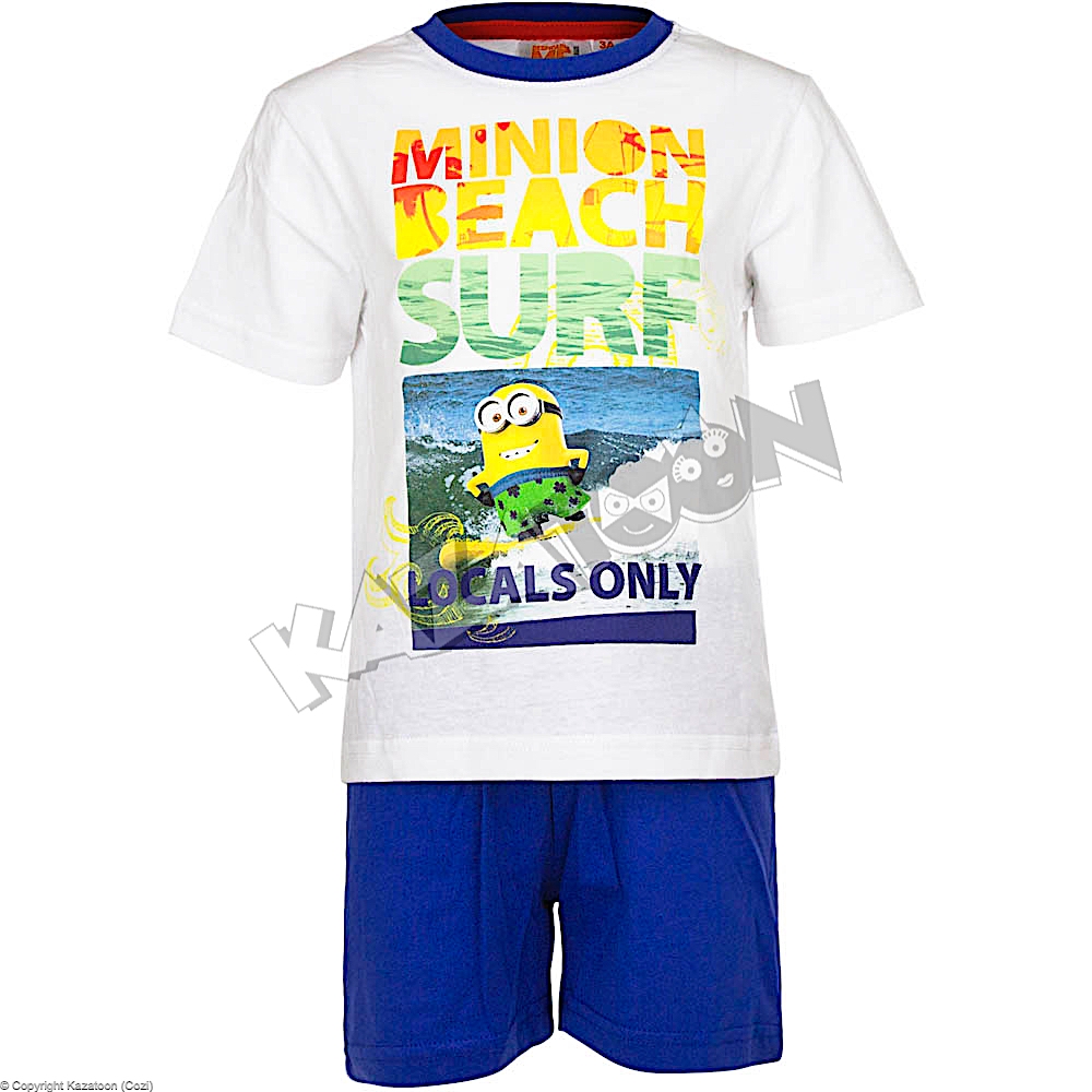 les minions Pyjama Court Enfant garçon Bleu et Rouge de 3 à 8ans les minions Pyjama Court Enfant garçon Bleu et Rouge de 3 à 8ans